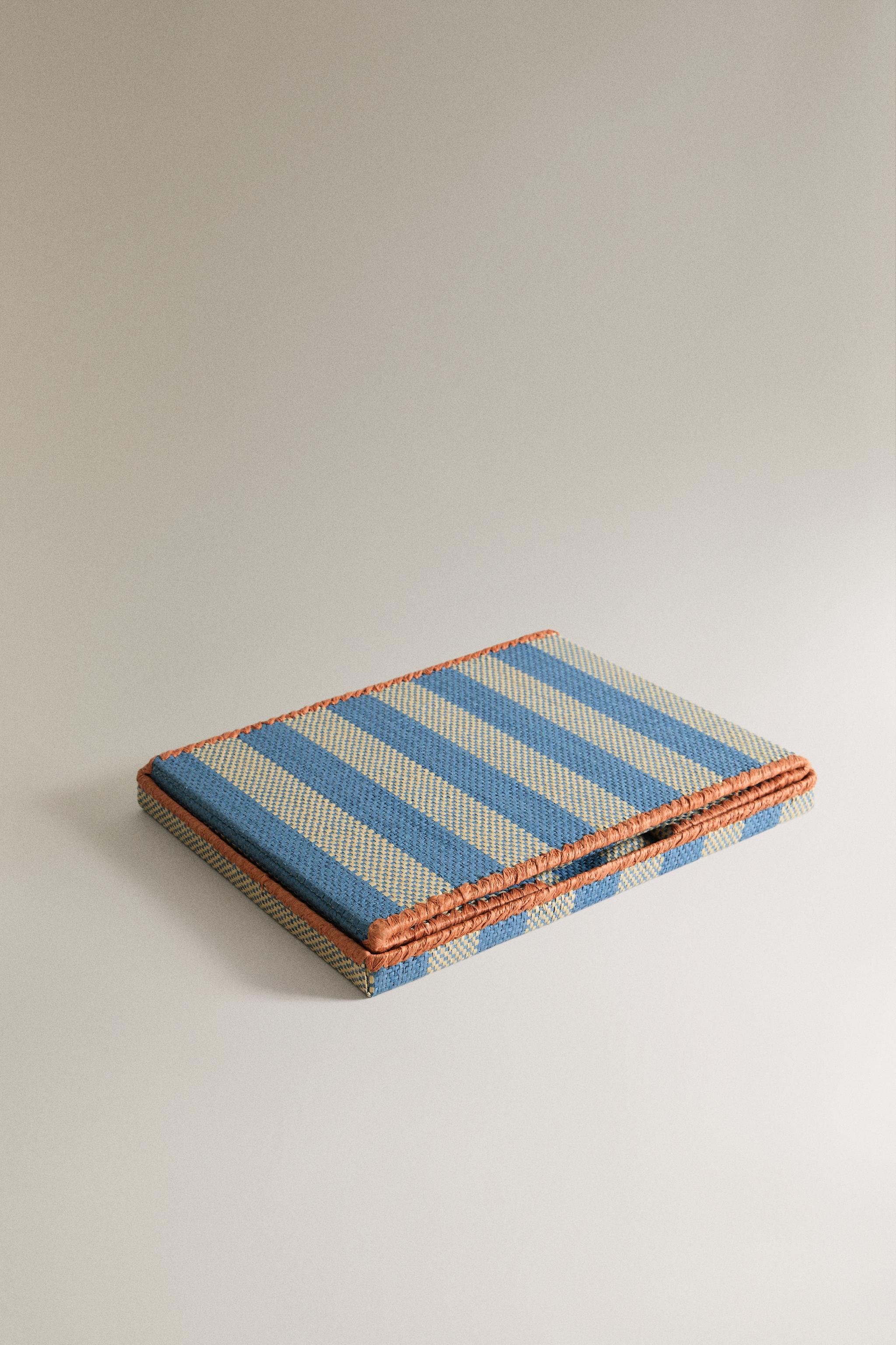 PANIER ENFANT PLIABLE À RAYURES
